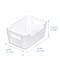 24 Pack: Small Clear Open Storage Bin by Simply Tidy®